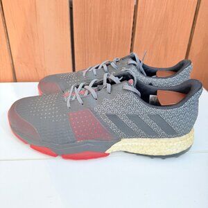 Adidas Adipower Men's Cross Training Shoes Size 9.5 Gray & Red Sneakers